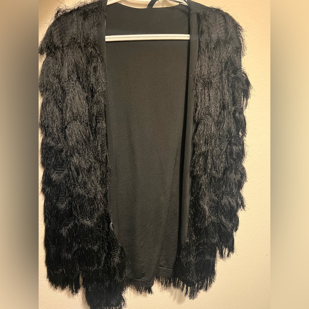 Black Fringe Jacket